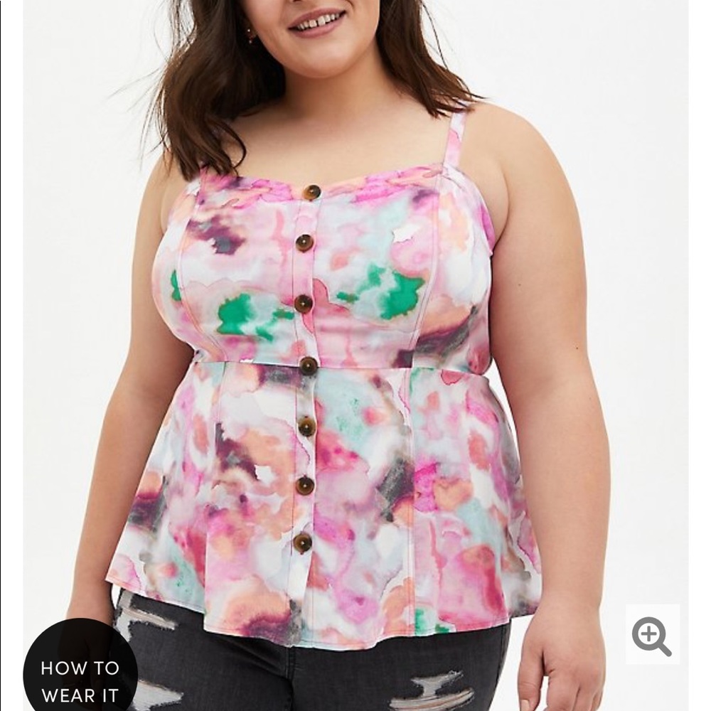 NWT torrid size 4 watercolor tank